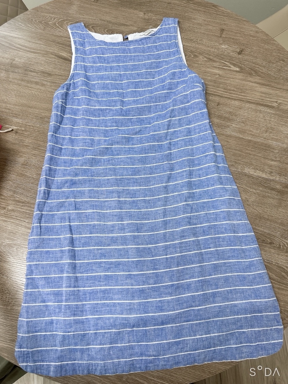 beachlunchlounge Blue & White Striped Dress